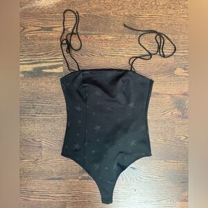 Le Lis Black Star Corset Top